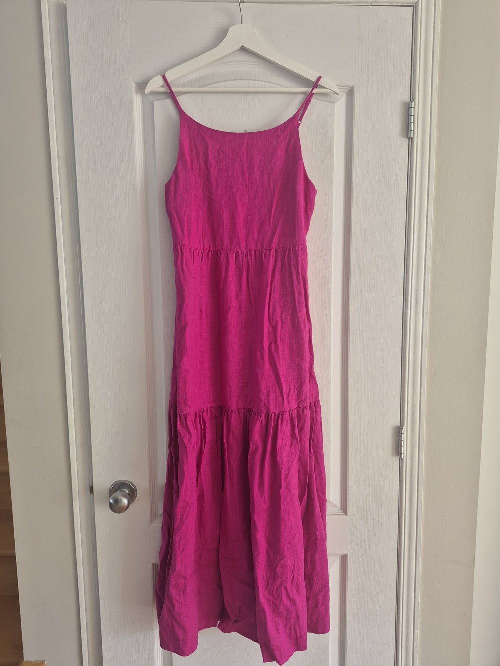 Women’s Fuchsia Spaghetti-Strap Maxi Dress